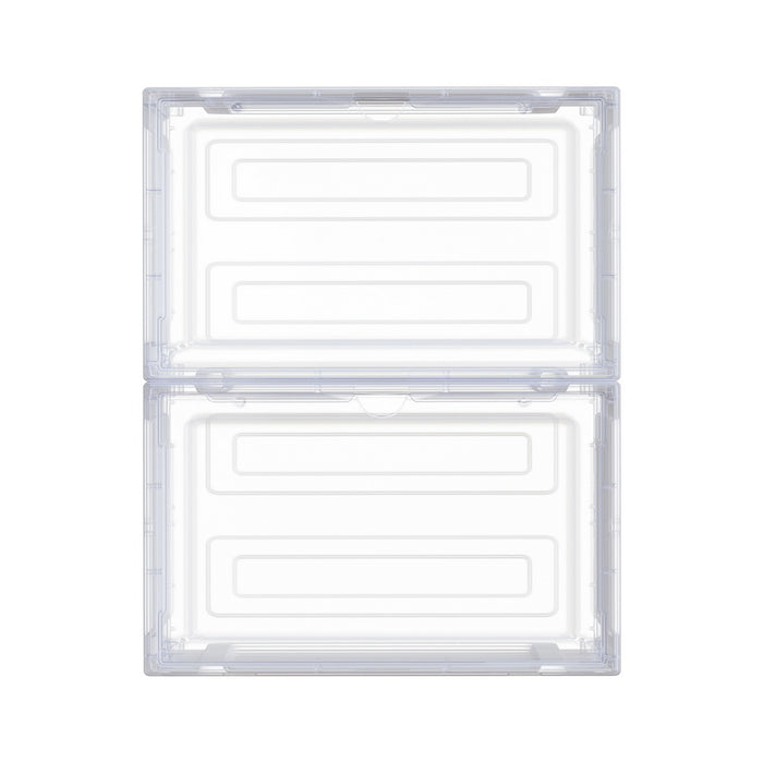 Artiss Shoe Box Rack DIY Set of 2 Stackable Magnetic Door