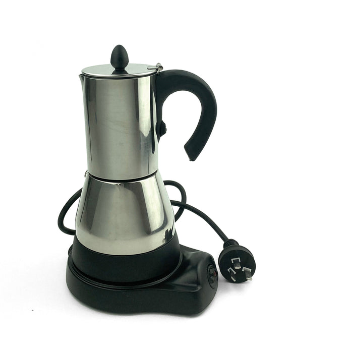 Electric Espresso Moka Coffee Maker 4~6Cups Stainless Steel Italian Classic Trade Me