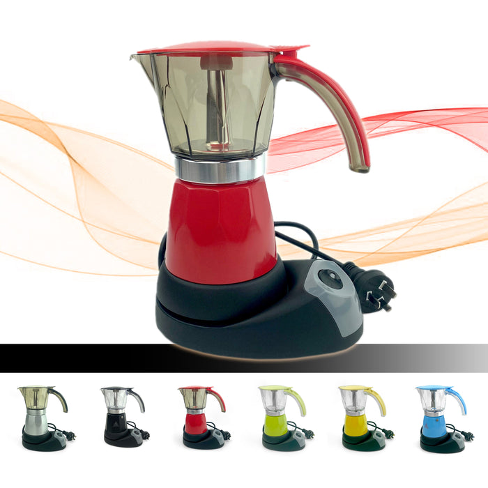 Electric Moka Coffee Maker Espresso Machine Italian Classic 6 Cups Auto Power Trade Me