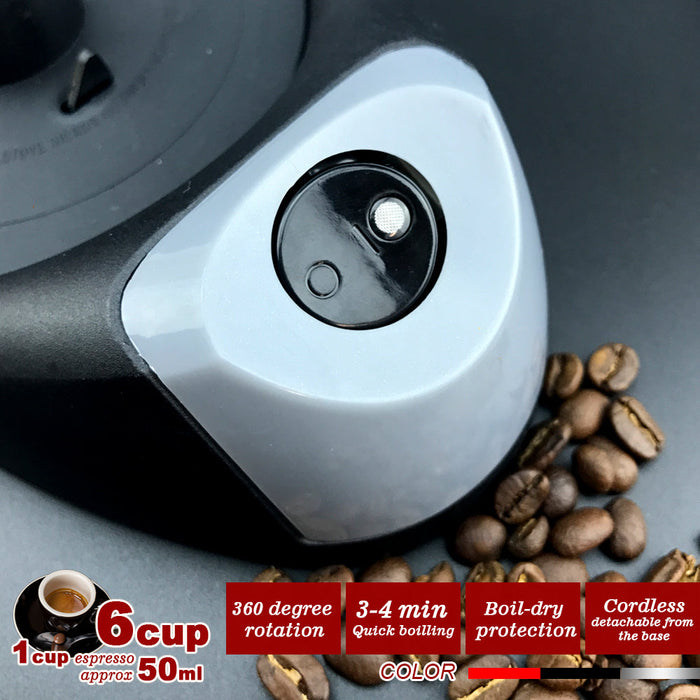 Electric Moka Coffee Maker Espresso Machine Italian Classic 6 Cups Auto Power Trade Me
