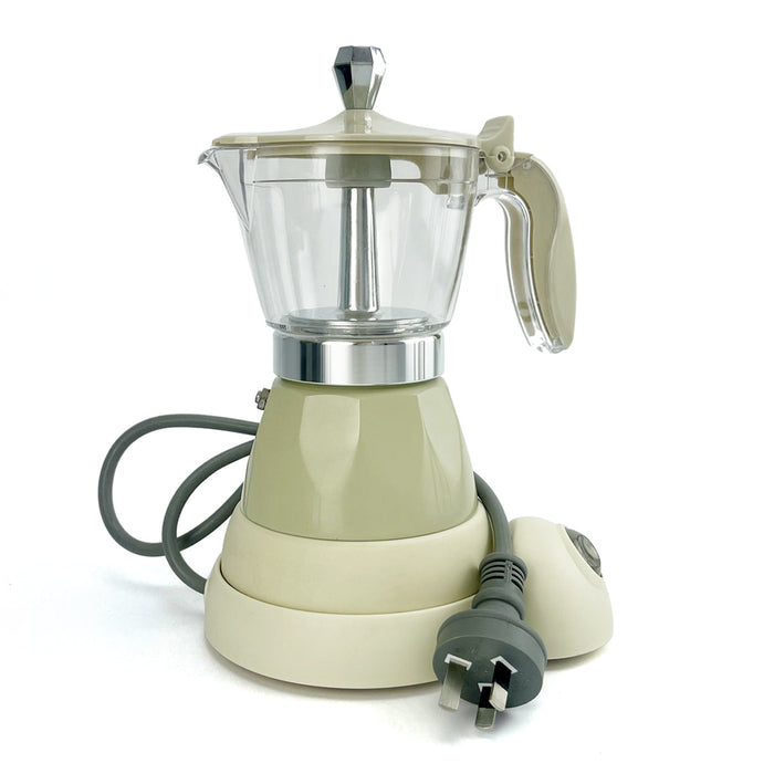 Electric Espresso Moka Coffee Maker 3cups Italian Classic - Cream Trade Me