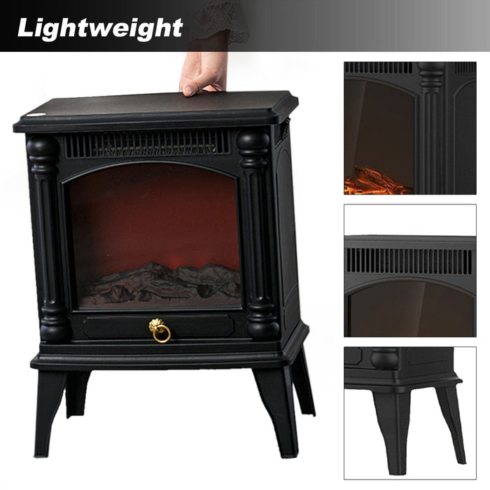 Electric Fireplace FreeStanding Heater Lightweight Up to 20m² Realistic 3D Flame Trade Me