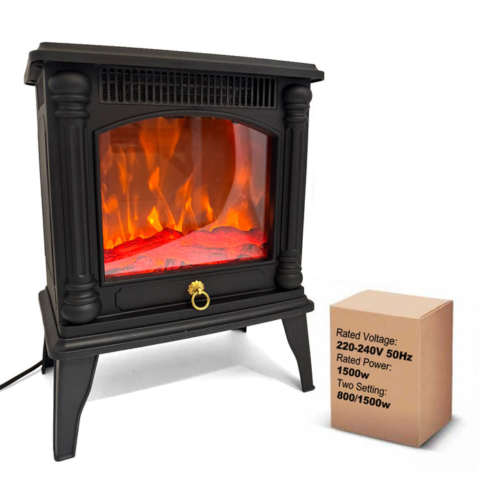 Electric Fireplace FreeStanding Heater Lightweight Up to 20m² Realistic 3D Flame Trade Me
