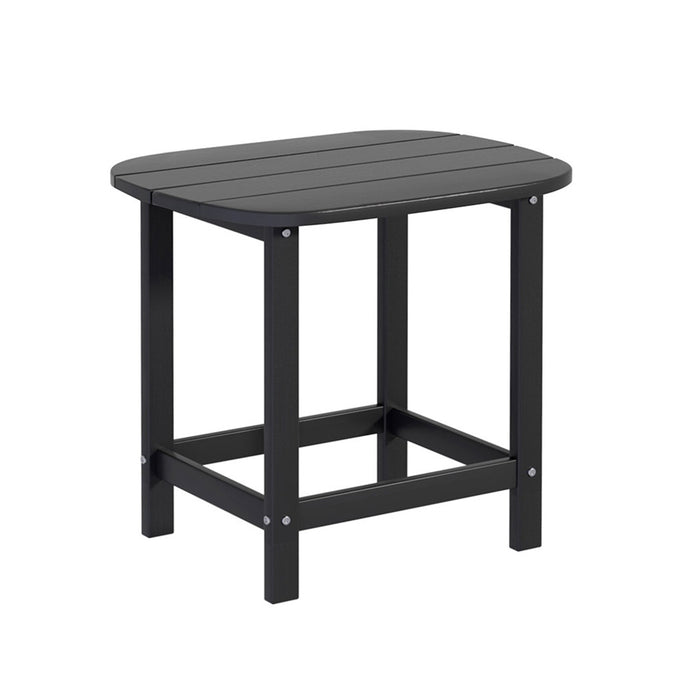 Gardeon Outdoor Coffee Side Table HDPE Desk Patio Furniture Camping Garden Black