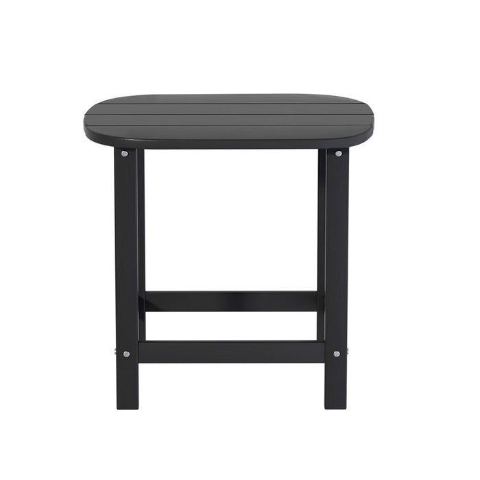 Gardeon Outdoor Coffee Side Table HDPE Desk Patio Furniture Camping Garden Black