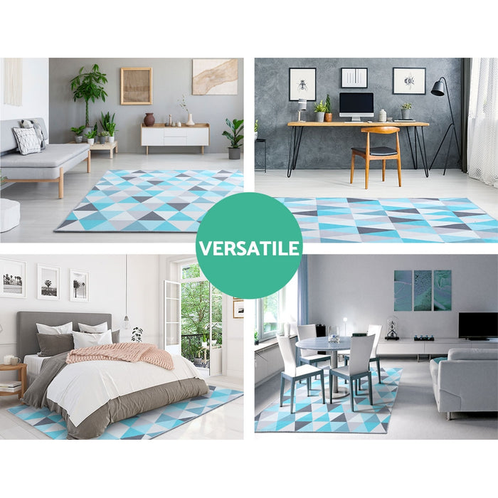 Artiss Rug 200x290cm Area Rug Large Carpet Soft Short Pile Modern Tria