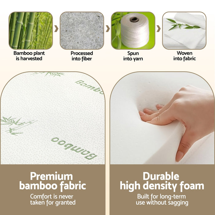 Giselle Foldable Mattress Folding Foam Mattresses Bamboo Double