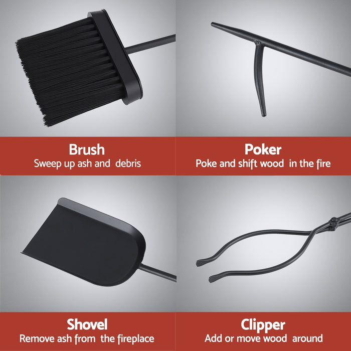 Grillz Fire Pit Tool Set 5 PCS