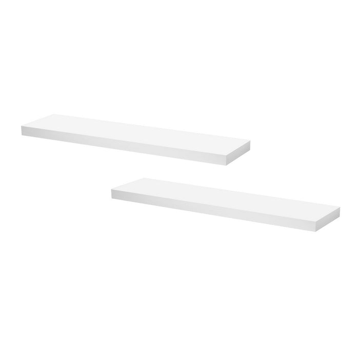 Artiss Floating Wall Shelf Set of 2 White 90CM