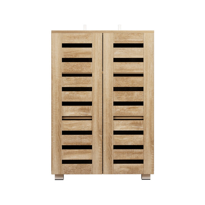 Artiss Shoe Rack Cabinet 20 Pairs 5-tier Wood Alster