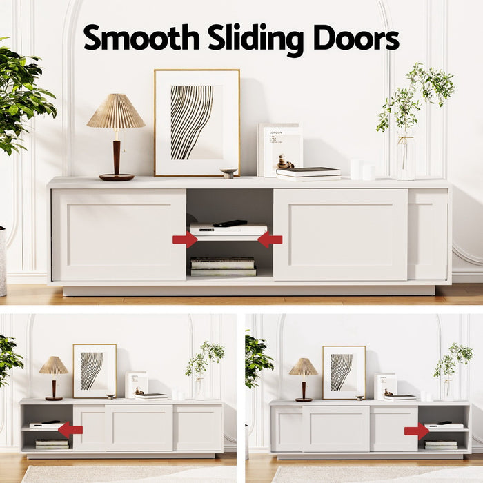 Artiss TV Unit Entertainment Unit Storage Cabinet 160cm White