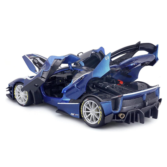 Maisto 1:18 Ferrari FXX-K EVO Blue Car Model Metallic Diecast With Plastic Part