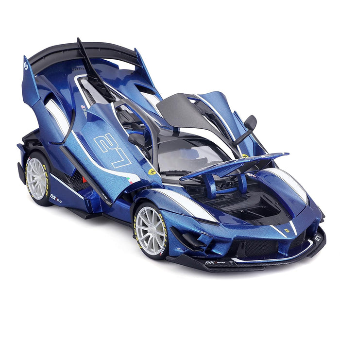 Maisto 1:18 Ferrari FXX-K EVO Blue Car Model Metallic Diecast With Plastic Part