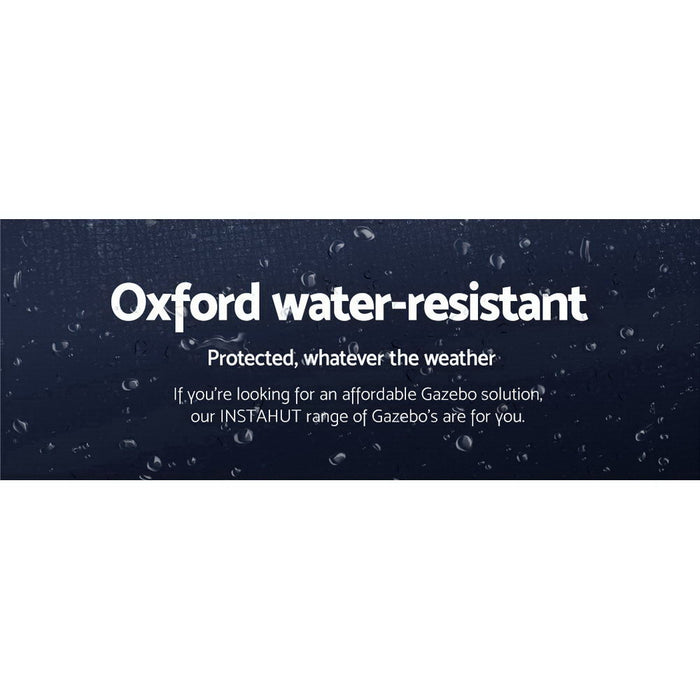 Instahut Gazebo Pop Up Marquee 3x6 Folding Tent Gazebos Camping 500D Oxford Navy