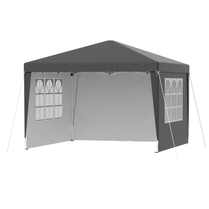 Instahut Gazebo 3x3 Pop Up Marquee Folding Tent Wedding Gazebos Camping Outdoor Shade Canopy Gray