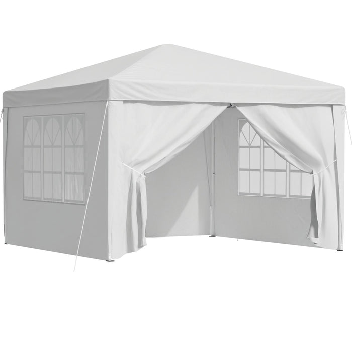 Instahut Gazebo 3x3 Pop Up Marquee Folding Tent Wedding Gazebos Camping Outdoor Canopy White