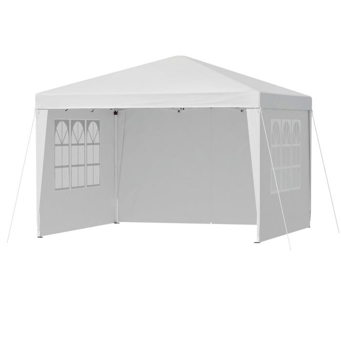 Instahut Gazebo 3x3 Pop Up Marquee Folding Tent Wedding Gazebos Camping Outdoor Canopy White