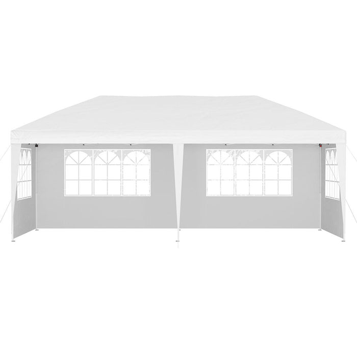 Instahut Gazebo Pop Up Marquee 3x6m Wedding Party Outdoor Camping Tent Canopy Side Wall White