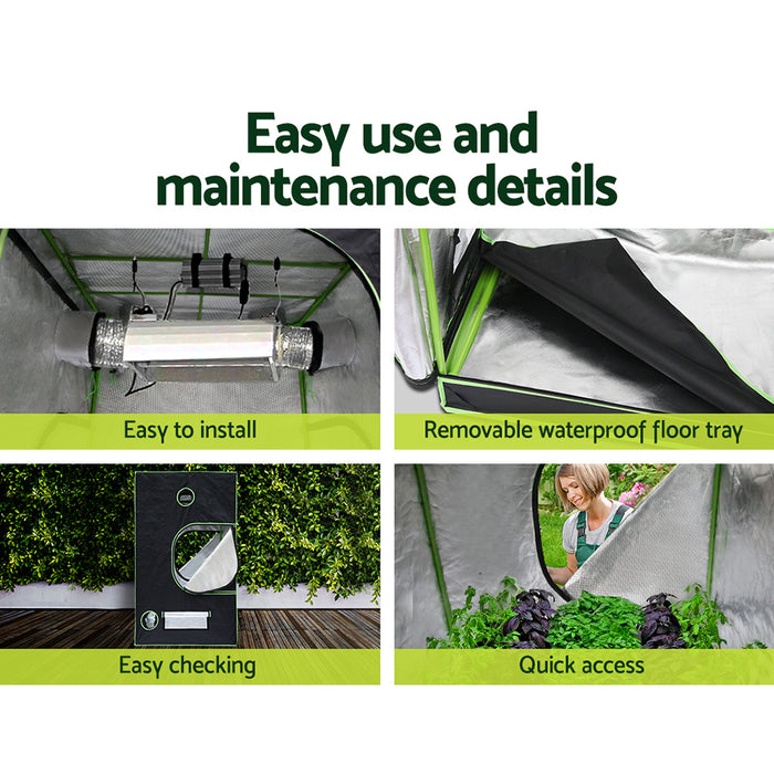 Green Fingers Grow Tent Light Kit 120x120x200CM 2200W LED Full Spectrum