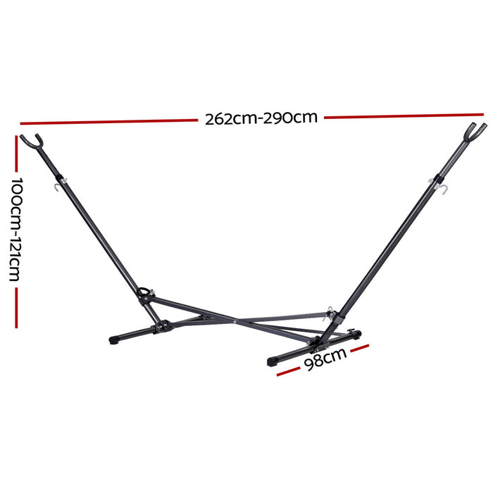 Gardeon Hammock Bed Stand Steel Frame Outdoor Indoor