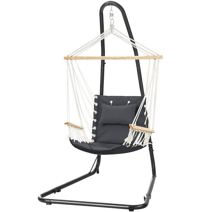 Gardeon Hammock Chair with Heavy Duty Steel Stand