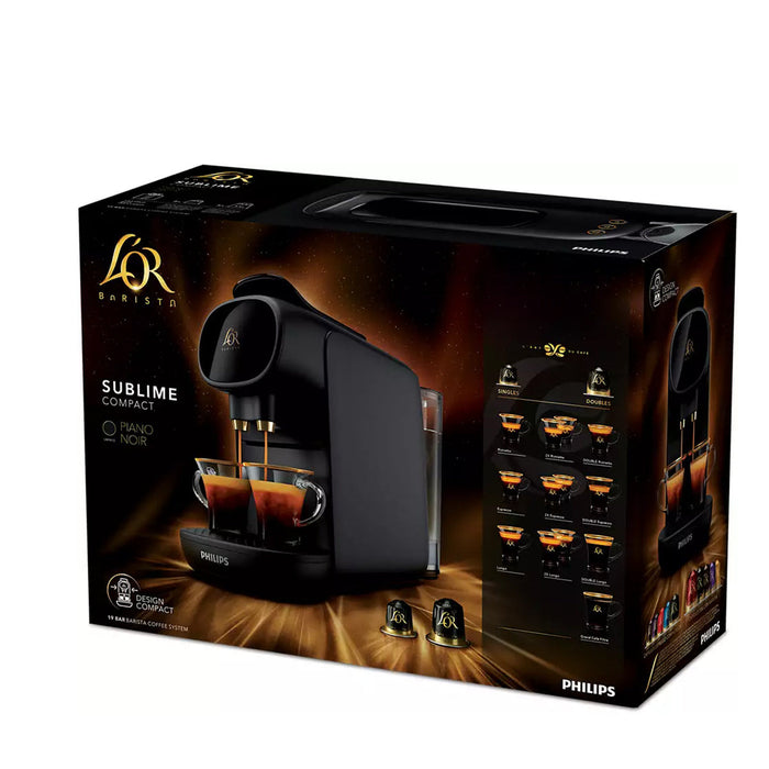 Philips L'or Barista Premium Capsule Espresso Machine 800ml Water Tank - Black