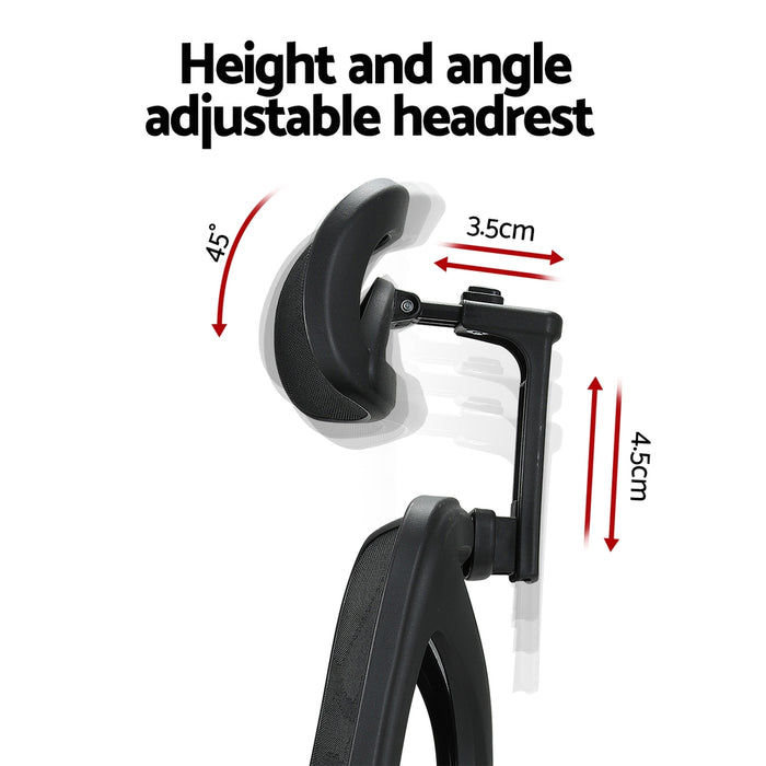 Artiss Computer Desk L-Shape Corner Desks Ergonomic Office Chair Mesh Chairs