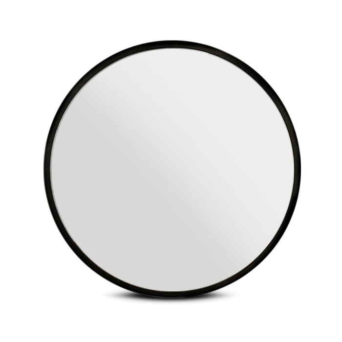 Embellir 2 Wall Mirror Makeup 80cm Home Decor Framed Mirrors Bathroom Round Black