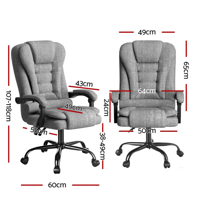 Artiss Executive Office Chair 4-Point Massage Adjustable Ergonomic Recline Back