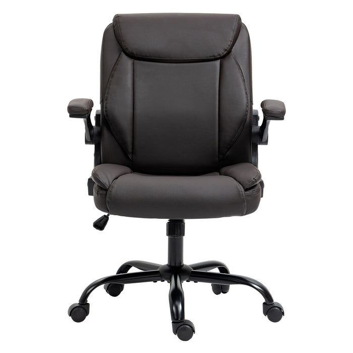 Artiss Executive Office Chair Mid Back Brwon