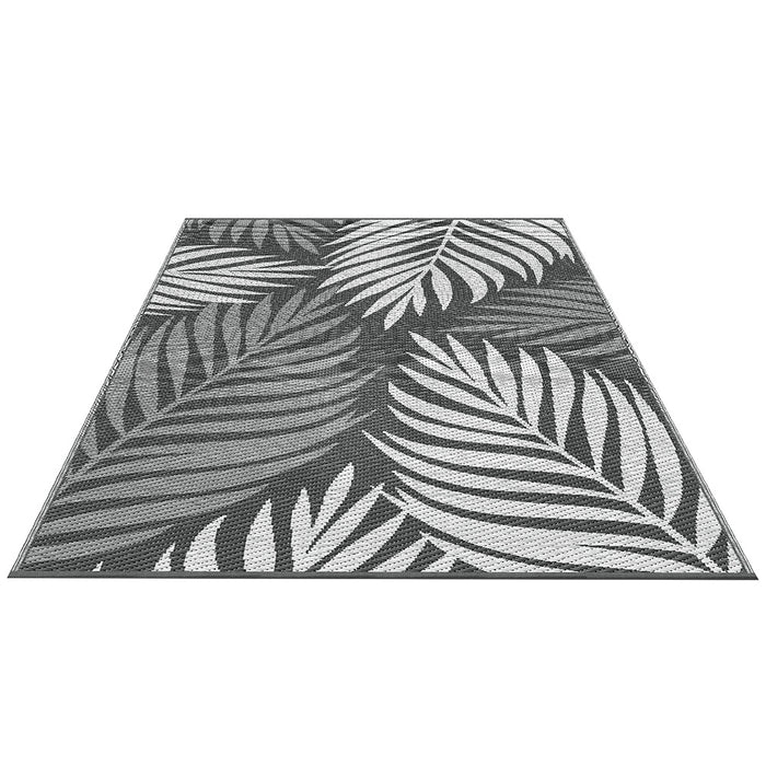 Gardeon Outdoor Rugs 152x244cm Large Carpet Reversible Area Mat PP Dual-Sided Patio Rug Leaf