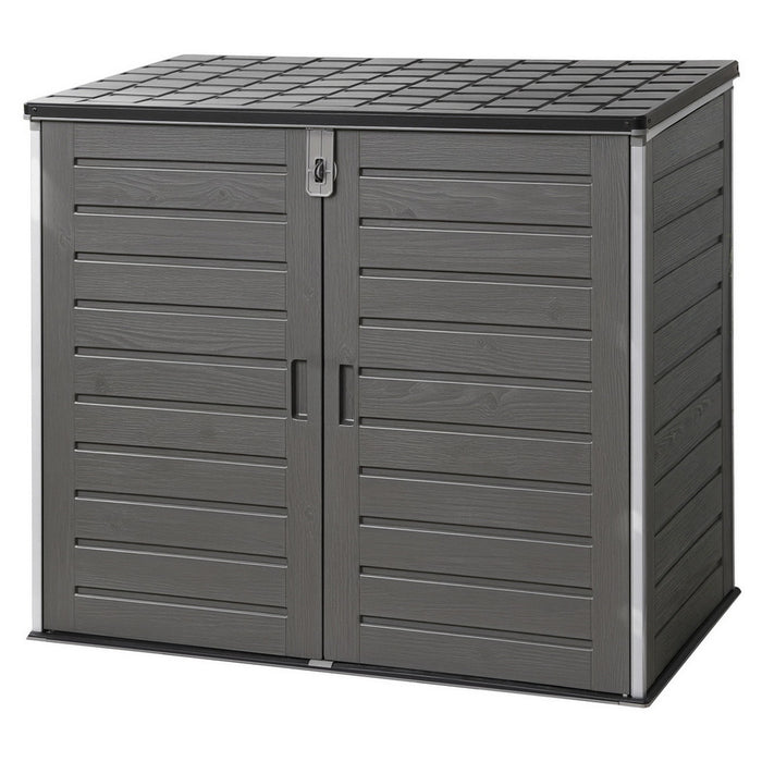 Gardeon Outdoor Storage Box 1170L Container Lockable Cabinet Tool Organizer Shed Grey