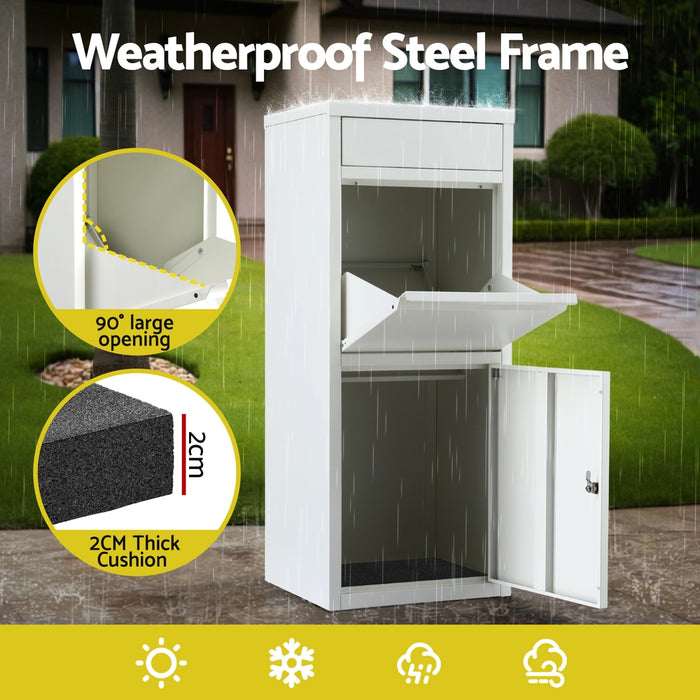 Gardeon Parcel Letterbox Drop Box Package White