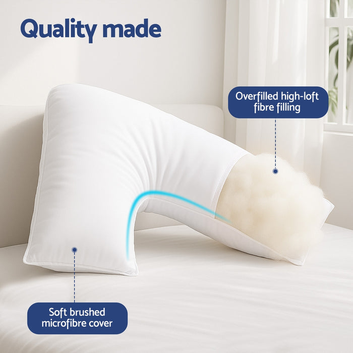 Giselle V Shape Pillow Boomerang Nursing Body Cushion