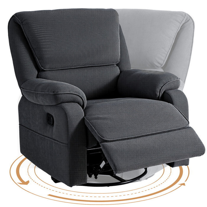 Artiss Rocking Recliner Chair 360 Swivel Massage Heated Reclining Chairs