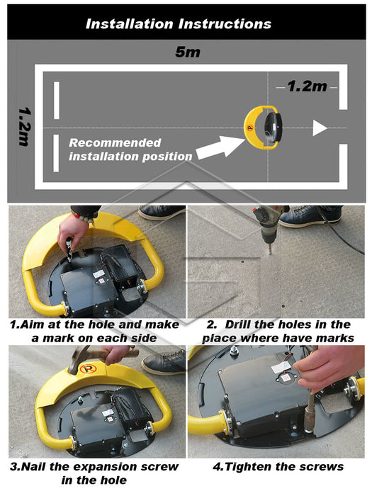 High Quality Automatic Remote Control Parking Lock Auto Alarmed 50m Barrier Trade Me