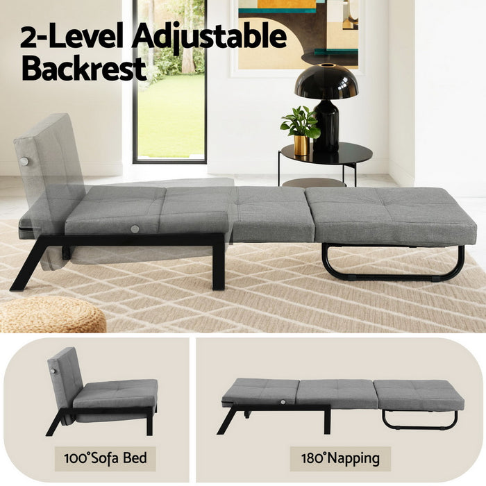 Artiss Sofa Bed Folding Convertible Couch Recliner Lounge Chair