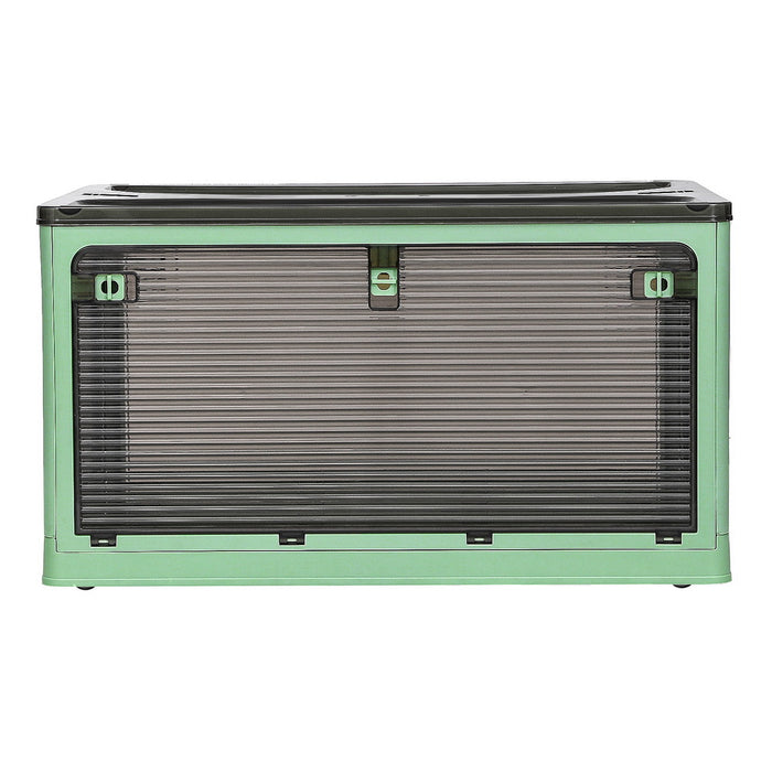 Artiss Storage Box Container Foldable Stackable 5 Sides Open Transparent 140L