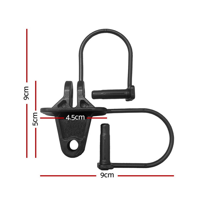 Giantz Electric Fence Insulators 200pcs Pinlock Black