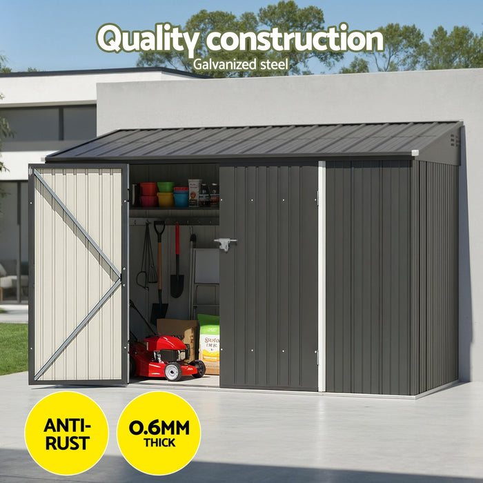 Giantz Garden Shed Galvanised Steel 3.05x1.5M Outdoor Storage Shed Workshop House Shelter
