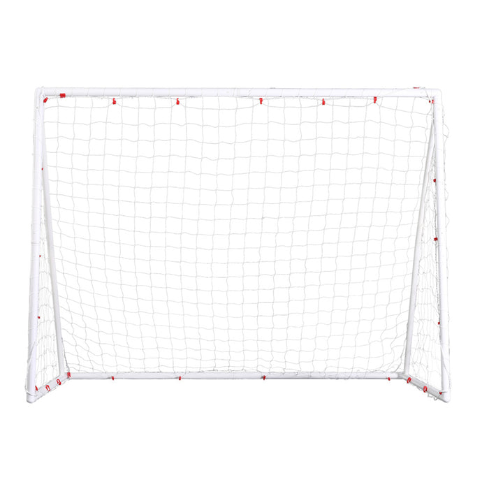 Everfit 8FT Soccer Football Goal Net UPVC Frame with PE Mesh Weatherproof Portable Goals for Backyard Training Competitive Play