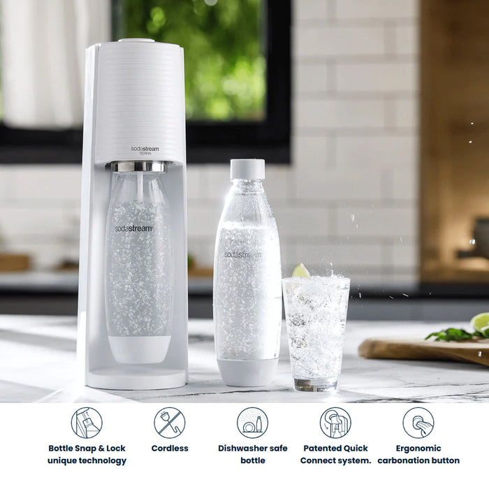 New SodaStream Machine Terra SodaStream Spirit Sparkling Water Maker Quick Connect 2 Colors