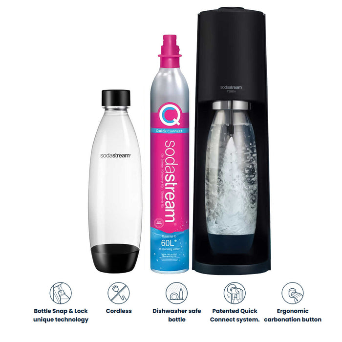New SodaStream Machine Terra SodaStream Spirit Sparkling Water Maker Quick Connect 2 Colors