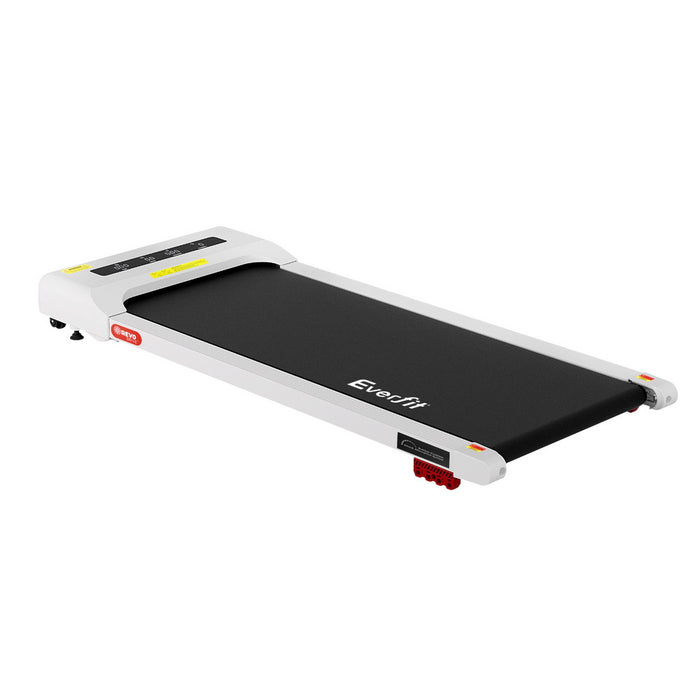 Everfit Treadmill Electric Walking Pad Incline Under Desk Home Gym 380mm White