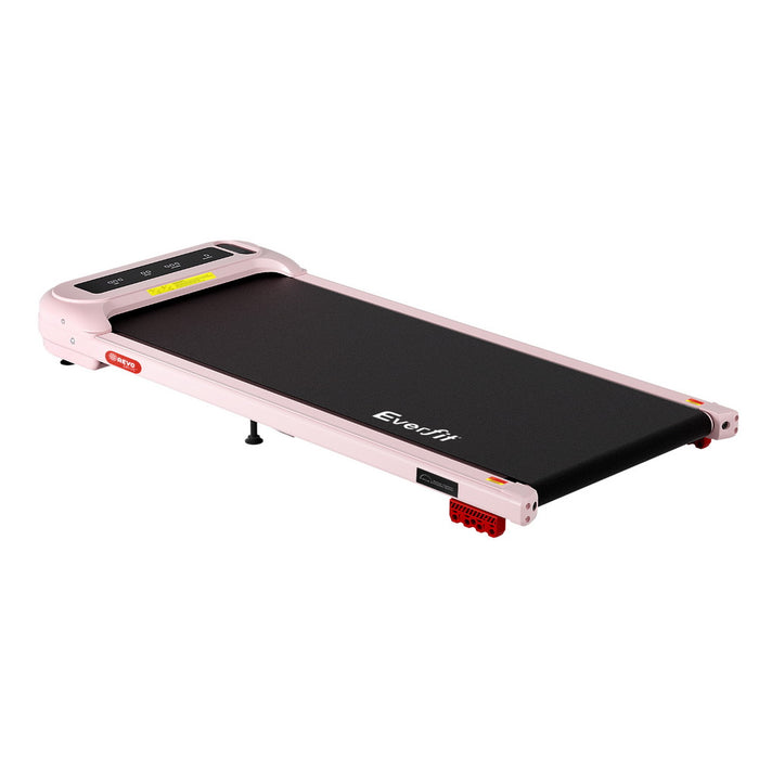 Everfit Treadmill Electric Walking Pad with Incline Under Desk Home Gym Pink
