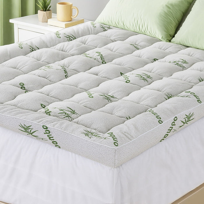 Giselle Mattress Topper 11cm Pillowtop toppers Bamboo Queen