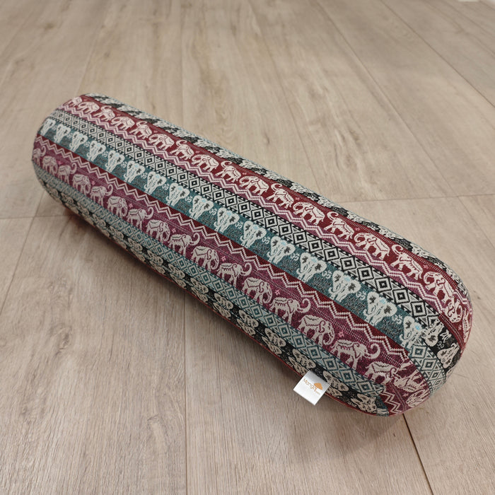 Thai Props Natural Kapok Filled Yoga Bolsters Block Meditation Round Cushion