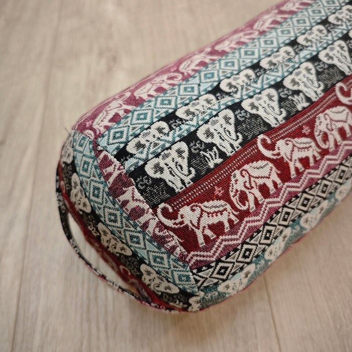 Thai Props Natural Kapok Filled Yoga Bolsters Block Meditation Round Cushion