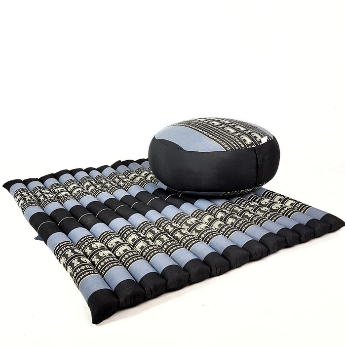 Thai Handmade 100% Kapok Cotton Zafu & Zabuton Meditation Set 5 Colour