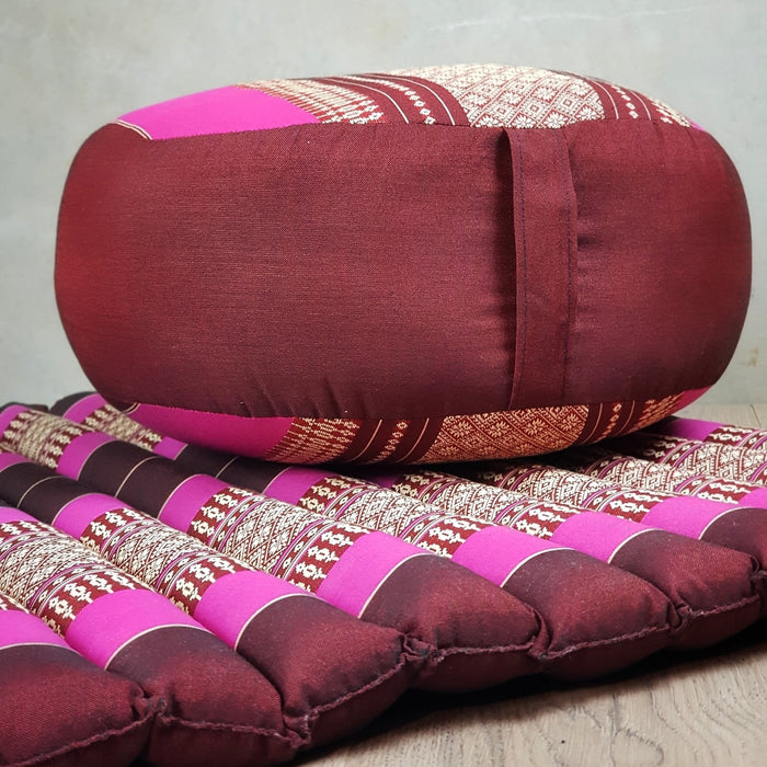 Thai Handmade 100% Kapok Cotton Zafu & Zabuton Meditation Set 5 Colour
